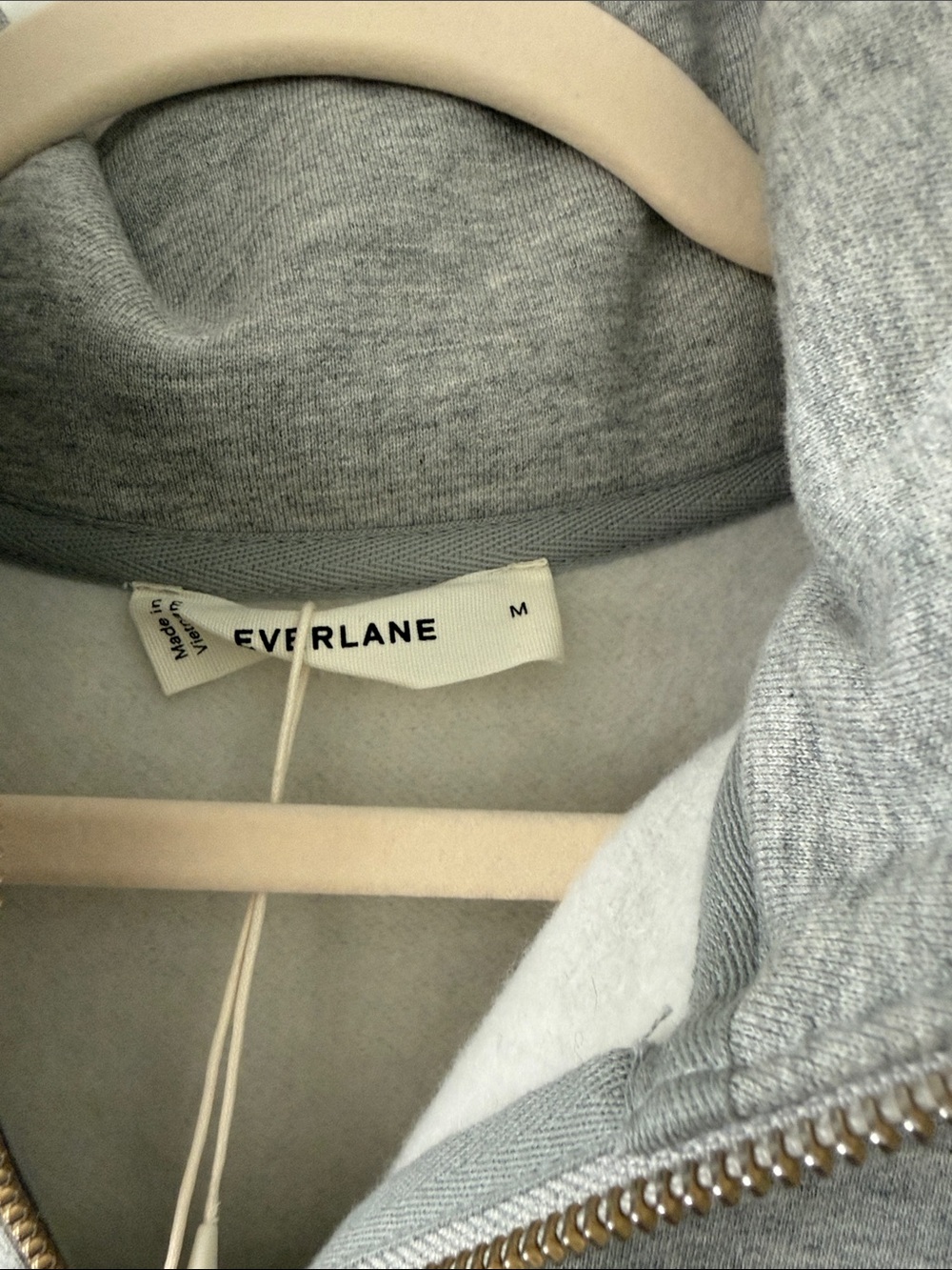 Everlane Gray Quarter-Zip Sweatshirt - Picture 2 of 5